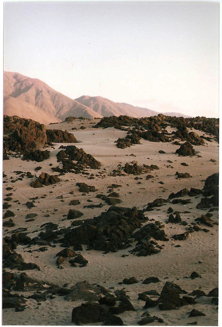 Desert and ocean rocks