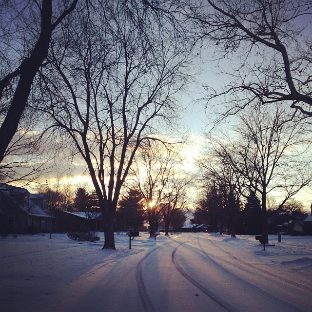 Glimmer #run #snow #sunrise