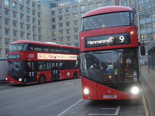 London United LT72, LT80 on Route 9, Hammersmith