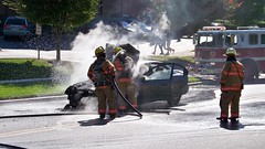 Car fire, October 19, 2008