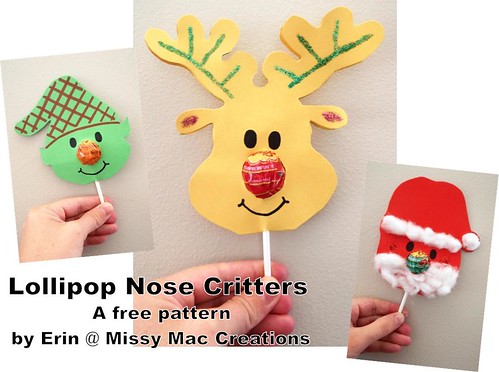 Lollipop Nose Critters - free pattern
