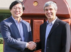 Yang Yuanqing, Lenovo y Larry Page, Google