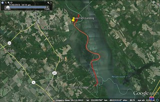 Paddle Route for Lake Marion
