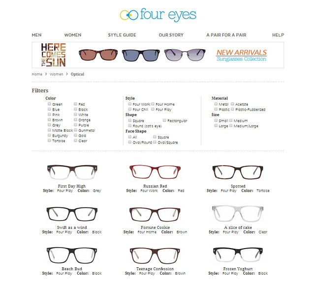 Four Eyes Website Women