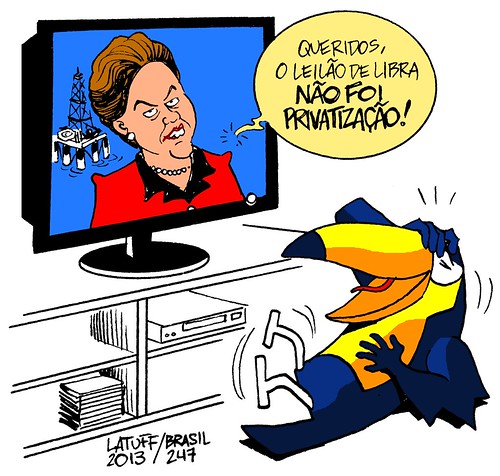 Dilma e a privatização do Campo de Libra, por Carlos Latuff
