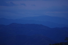 Rwenzori mountains at dusk