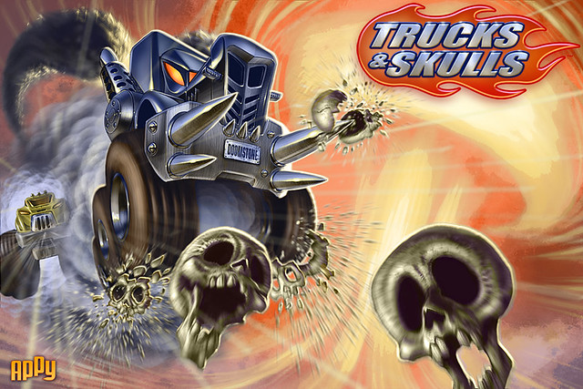 Trucks and Skulls on PS Mobile