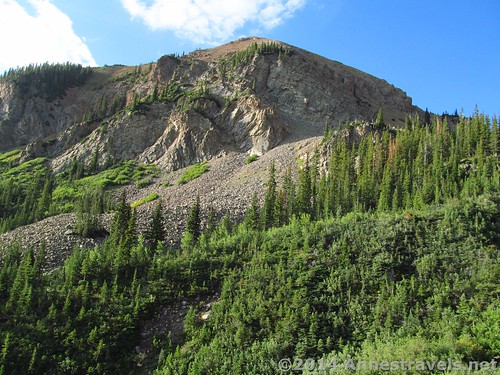 Cliffs along the Cathedral Lake Trail, White River National Forest, Colorado