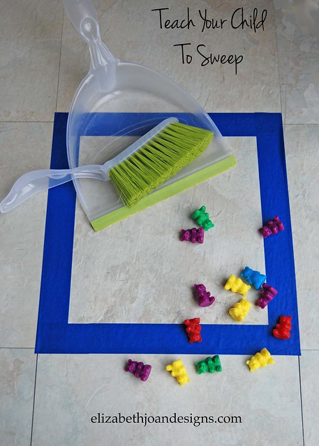 teach child to sweep