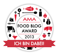 der AMA food blog award 2013 - ich bin dabei