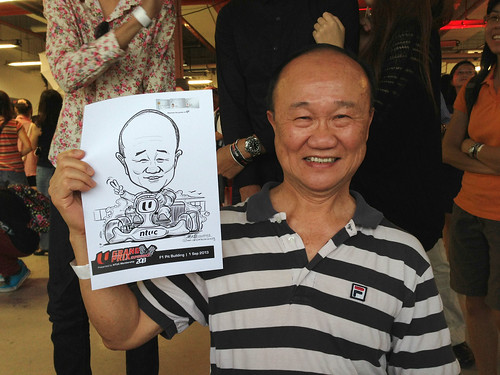 caricature live sketching for NTUC U Grand Prix Experience 2013 - 20
