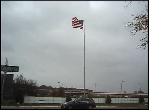 October 28, 2012, the last time a flag was flown here. Hurricane Sandy took it down.