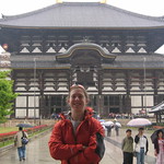 Clare in Front of Buddha's House