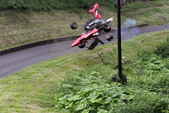 Wallace Menzies 120mph+ crash at Shelsley Walsh Best of British meeting 01/06/14