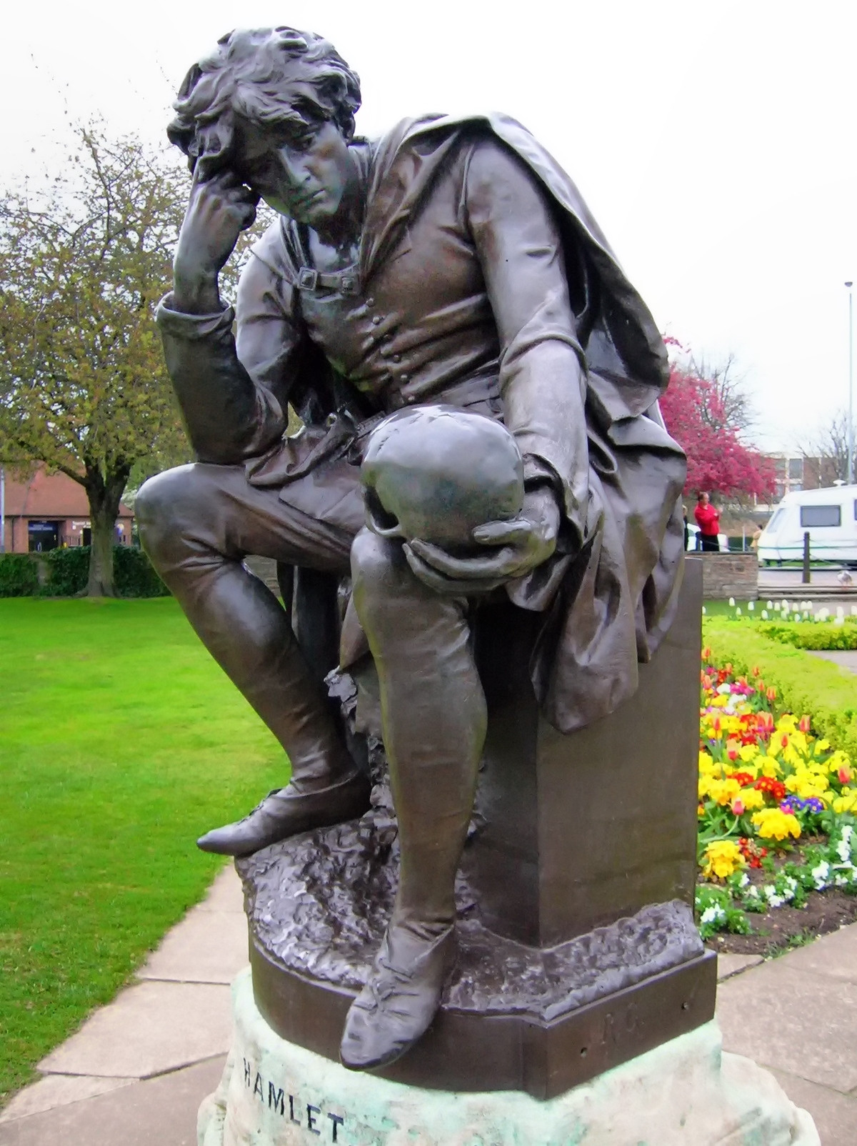 Stataue of Shakespeare's Hamlet, Stratford-upon-Avon, by Lord Ronald Gower