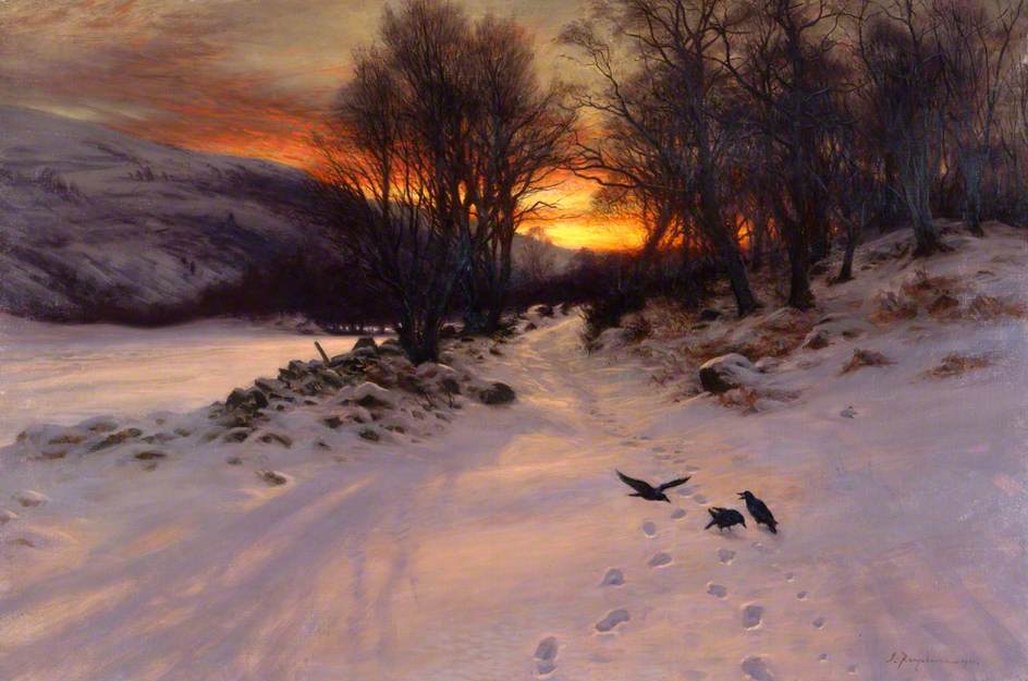 When the West with Evening Glows by Joseph Farquharson, 1901