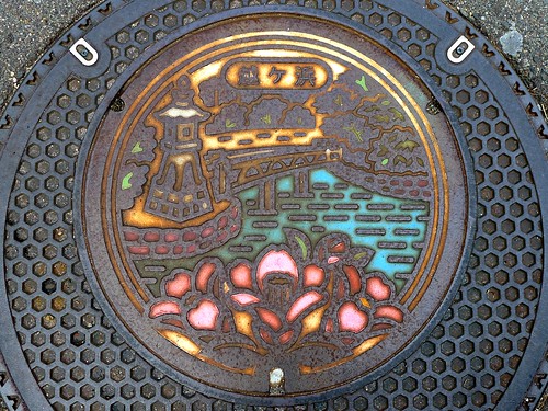Hagi Yamaguchi , manhole cover 2 （山口県萩市越ヶ浜のマンホール）