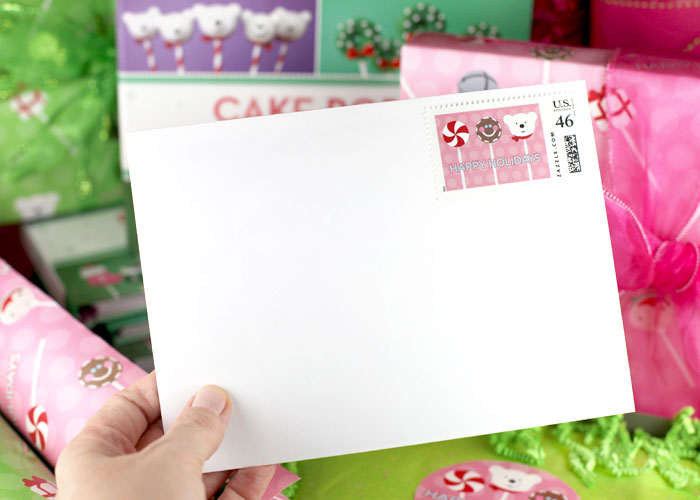 Cake Pops Stamped Envelope