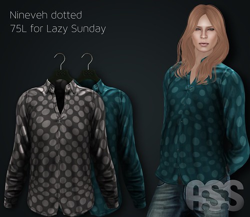 A:S:S - Nineveh silk shirts - dotted for Lazy Sunday by Pho Vinternatt