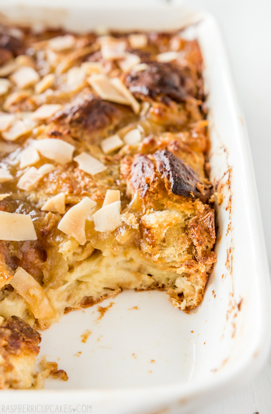 Coconut Croissant Pudding with Kaya