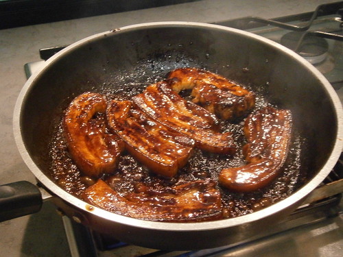 Honey Pork Wraps - cooking the pork