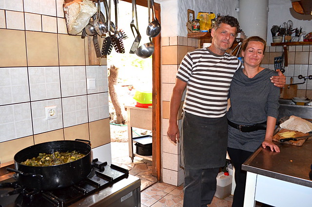 Mate and Mihaela Tudor, Kanoba Lambik Restaurant, Milna, Hvar, Croatia