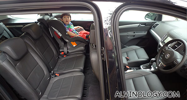 Here is a wider picture that better depicts how much space there is inside the car