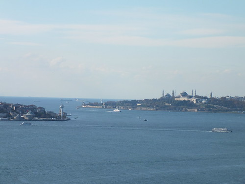 Isztambul panoráma a Boszporusz hídról