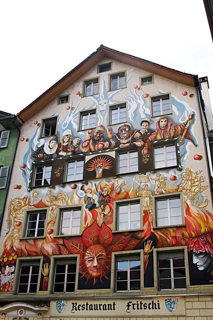 Frescoed building, Lucern, Switzerland