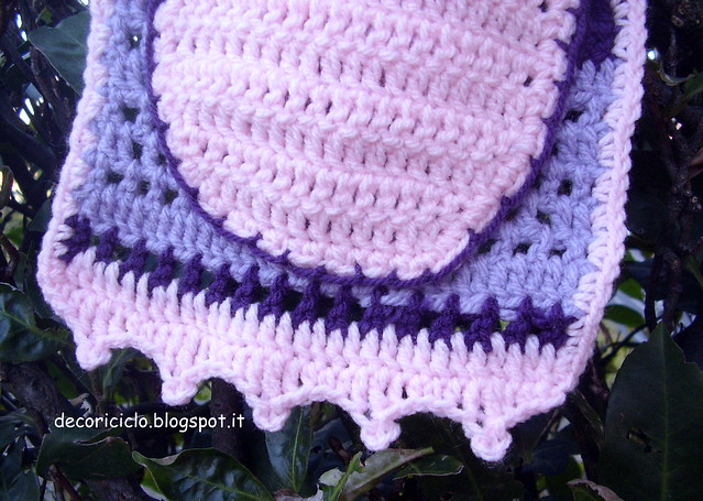 sciarpa righe viola-rosa-lilla 3