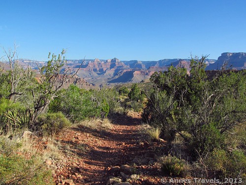 The Grandview Trail not long before the turnoff for Page Springs, Grand Canyon National Park, Arizona