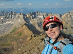 Clare On the Summit of Mount Sneffels