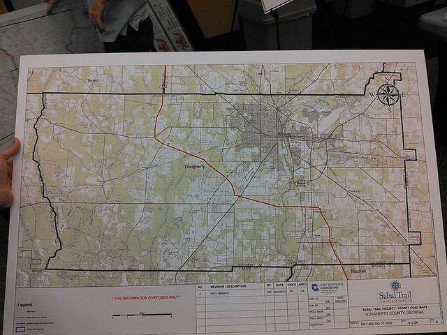 Doughtery County with labels