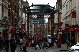 Gerrard Street in London Chinatown