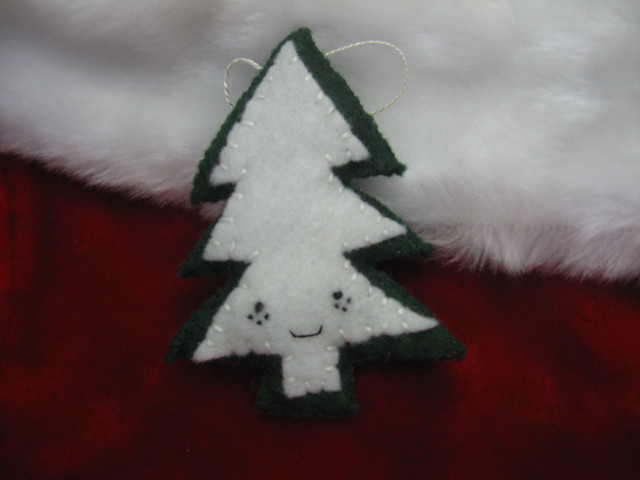 Freckled Pine Tree Ornament