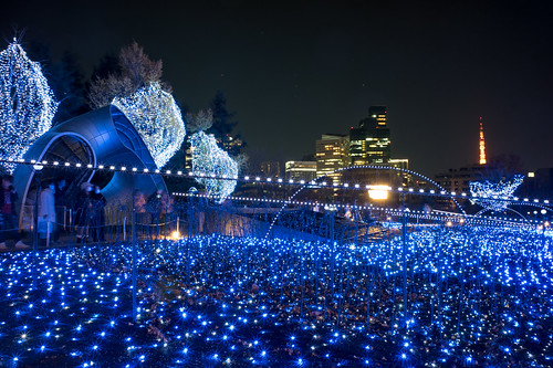 Midtown lights, Christmas 2013, Tokyo