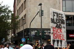 anti-Semitic demonstration 12/07/2014, Frankfurt/Main