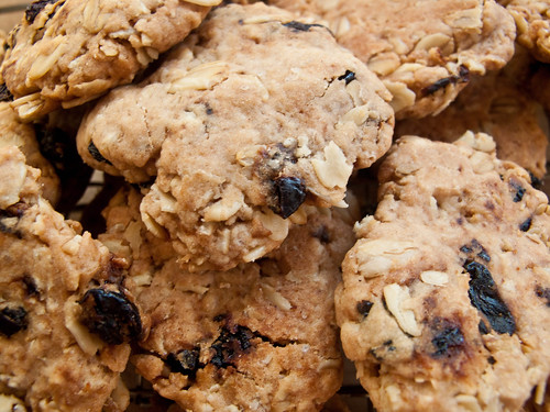 IMG_2616  Crispy rolled oat raisin cookies