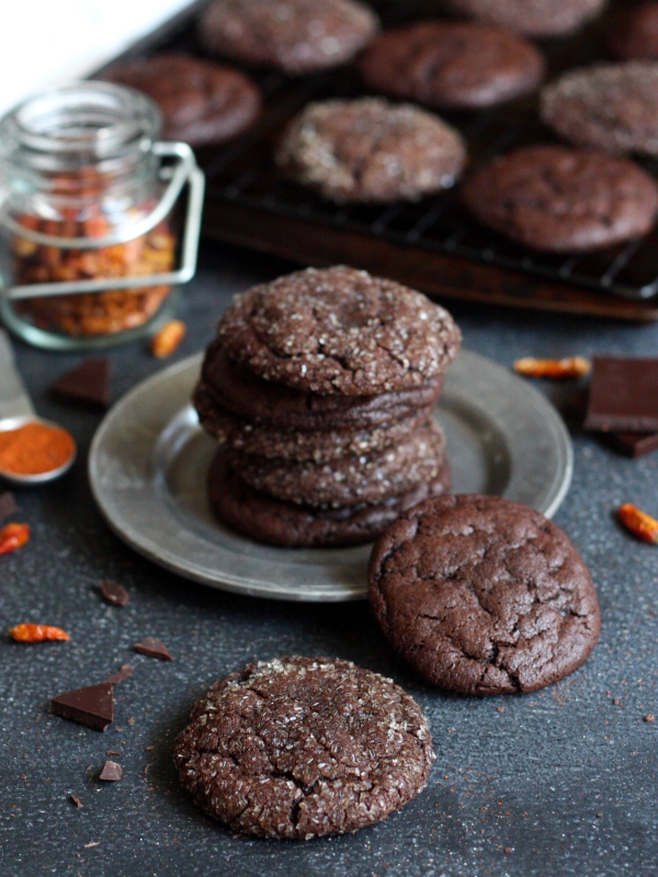 Spicy Chili Chocolate Cookies // completelydelicious.com