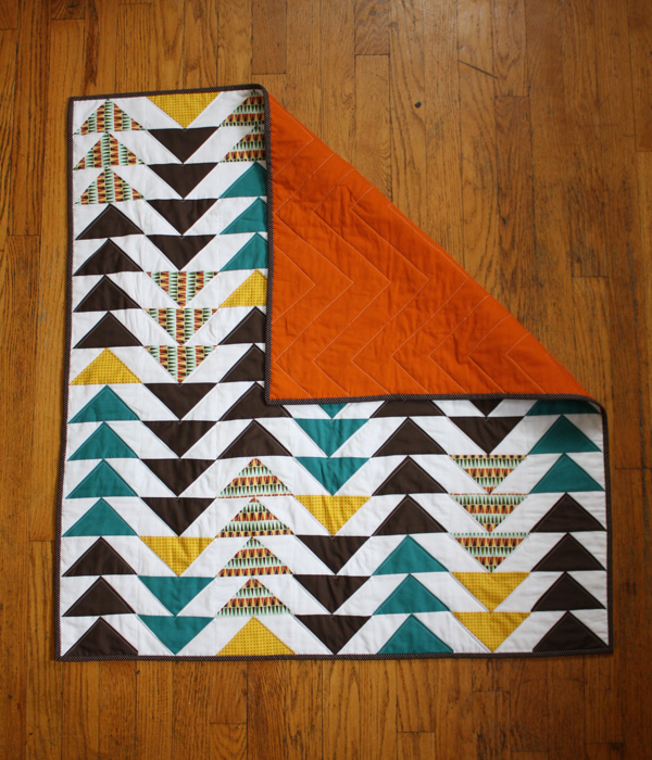 Falling Geese Baby Quilt