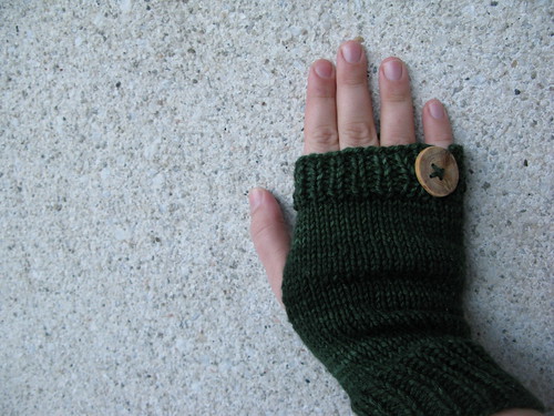 In the Forest - fingerless mittens