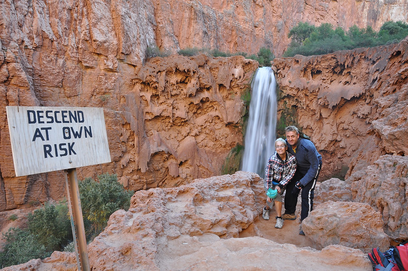 Аризона. Havasu Falls (Водопады Хавасу). Вдвоём по стране изумрудной воды. Октябрь 2013.