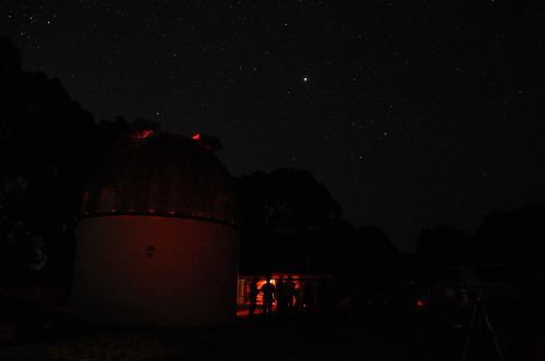 Members observing at Mount Burnett Observatory