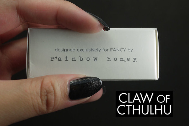 Fancy Nail Lacquer by Rainbow Honey Fancy Black Swatch