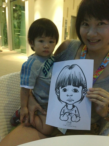 caricature live sketching for Tree House TOP celebration - 2