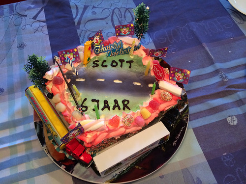 Scott's birthday cake, he is 6 years old already!