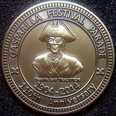Gasparilla Festival 110th anniversary medal