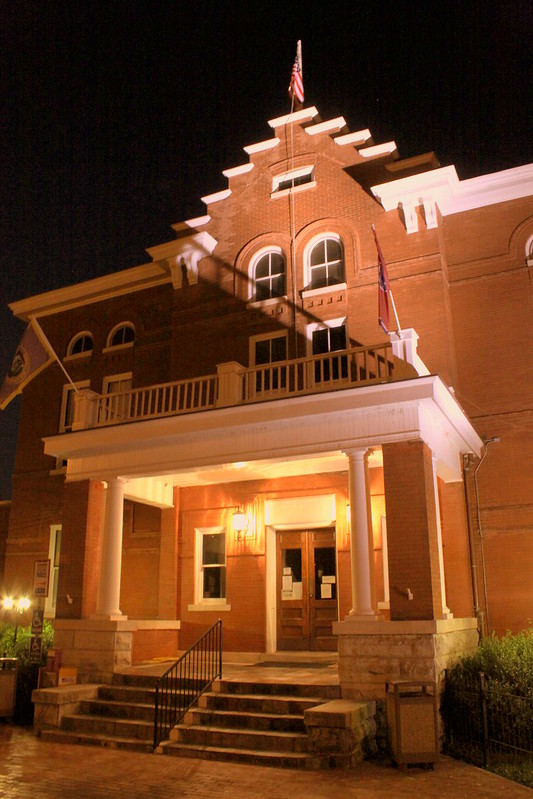 Trousdale County Courthouse at Night (2013 Alternate View)
