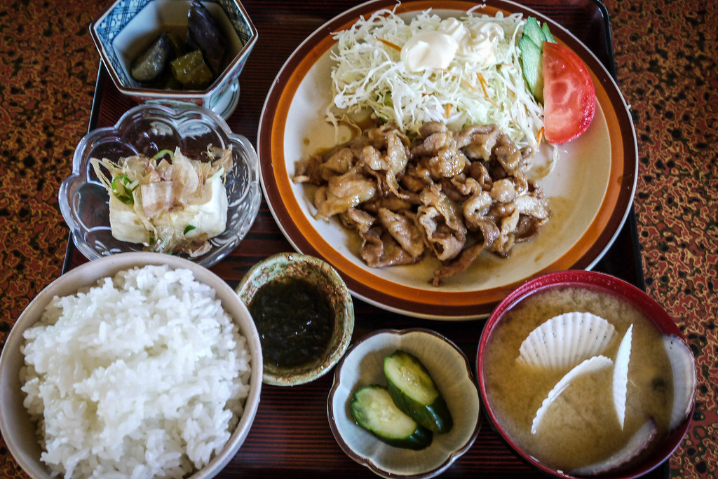 A great lunch for US$9 near Rumoi, Hokkaido, Japan