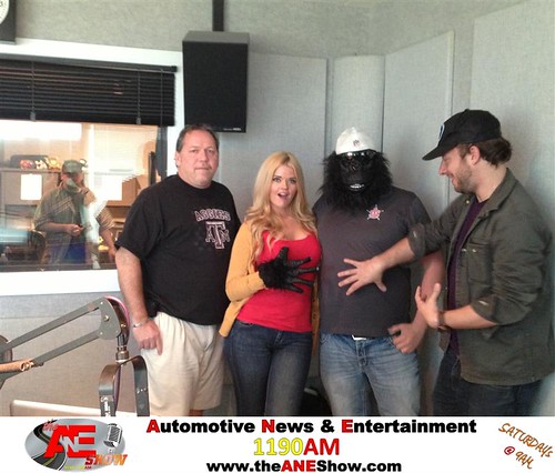 The Doc tries to control Actress/Model Jennifer Reed, The Gorilla, and the Coolest Guy in Dallas- Paul Salfen during The ANE Show. by theaneshow